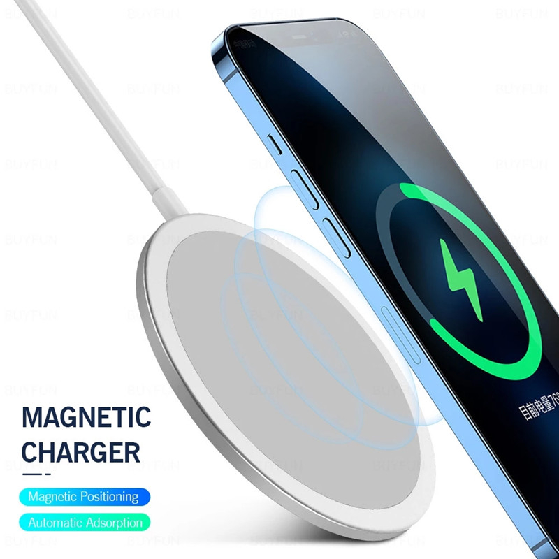 Magnetic Magsafe Wireless Phone Carregador 15w Portátil Magsafe Carregador para Apple iPhone 12 11 Prox Max Best-selling Produto Amazon Hot Estilo